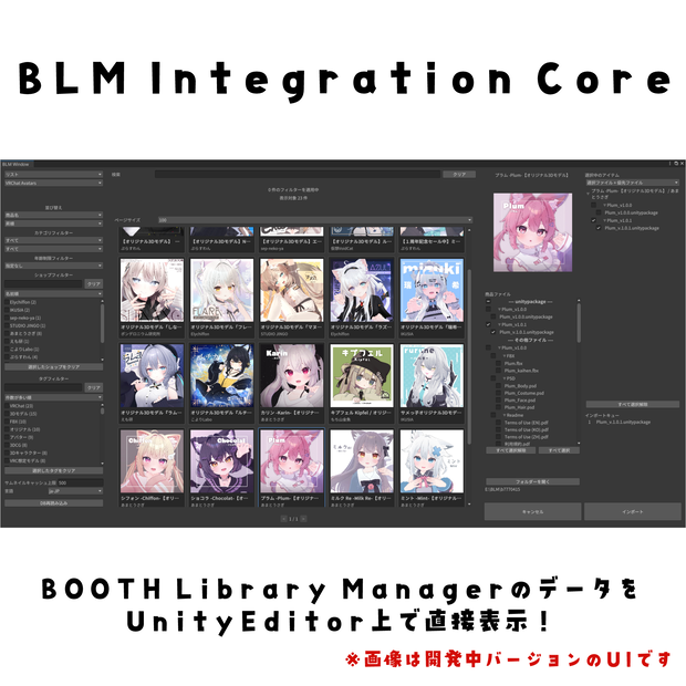 【VPMツール】BLM Integration Core