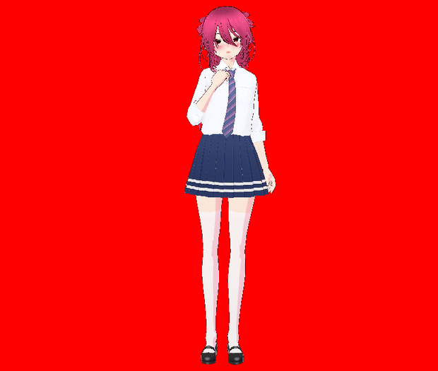 School Girl with heart eyes