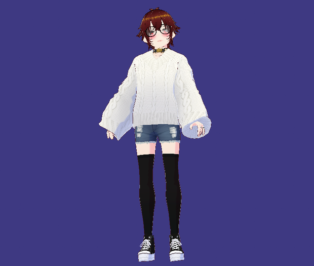 Crying Cute Femboy VTuber Avatar .vrm