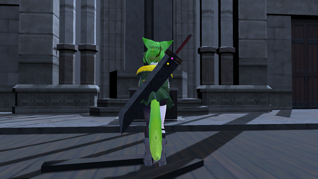 【VRChat用】両手剣装備ギミック