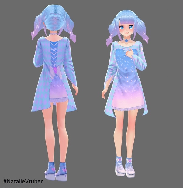 【VRoid texture】 Hearts Galaxy - Natalie - BOOTH