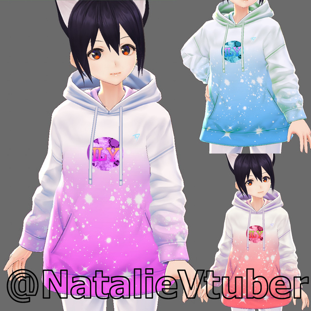 【VRoid texture】 ily Gradient Jumper Set 