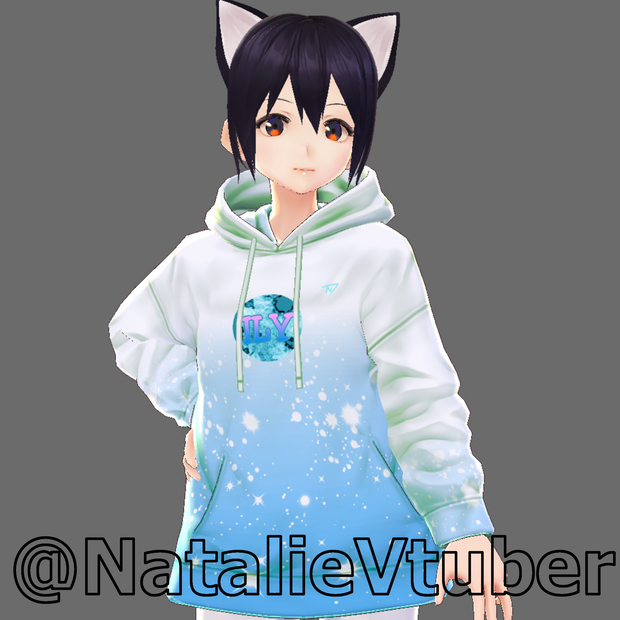 【VRoid texture】 ily Gradient Jumper BLUE