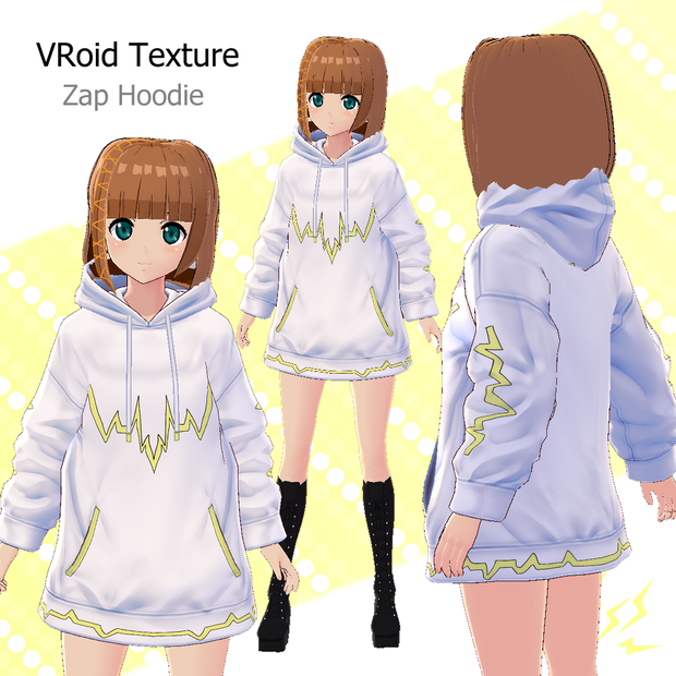 【VRoid texture】 Zap Hoodie