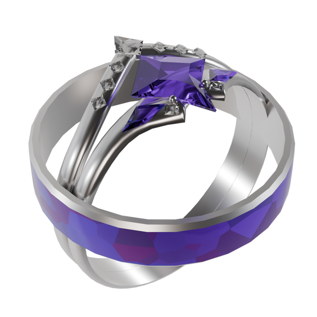 Matching Amethyst Ring Set