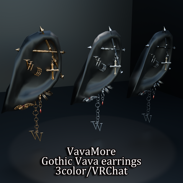 Gothicearring　3Color Set