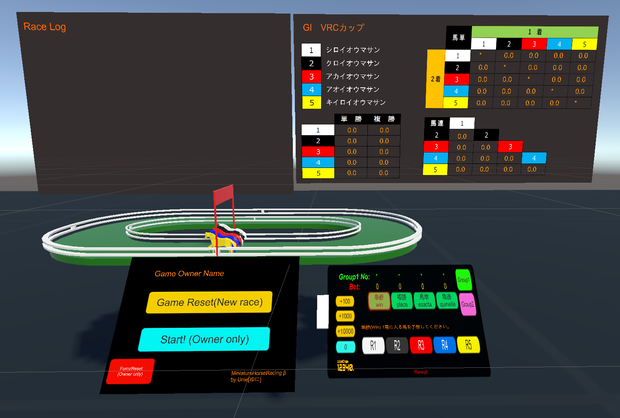 Miniature Horse Racing【VRC, UdonChips対応】