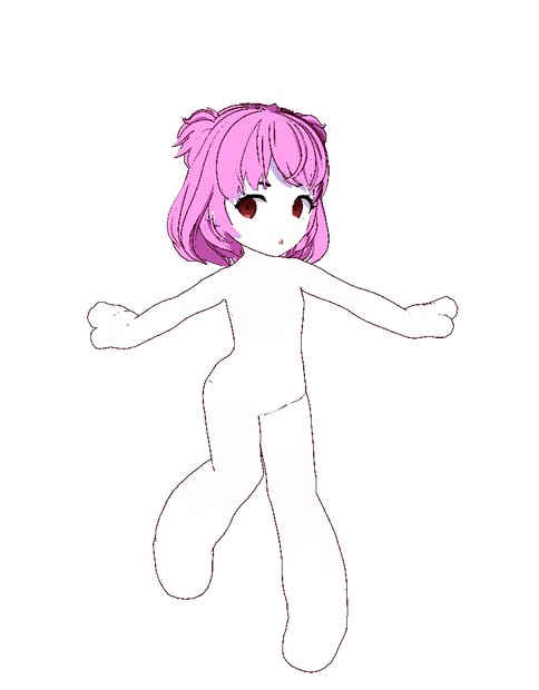(free)Vroid Chibi body base [female and male]/（無料）Vroidちびボディベース[女性と男性]