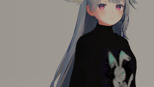 【VRChat】ふんわりチェーンピアス Chain Earring