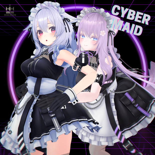【21アバターFullpack】CYBER MAID【VRChat】
