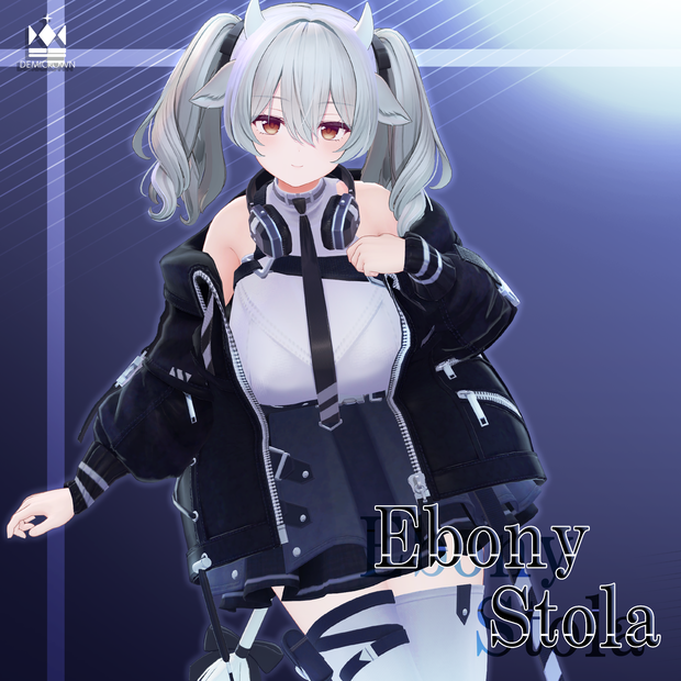 【VRChat】Ebony Stola【ミルティナ対応】