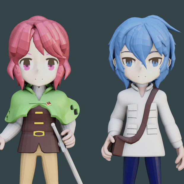ルドルフxヒマリ　ミニフィギュア
