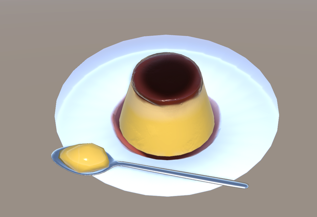 プリン【３Dモデル】