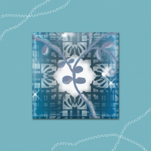 タイル風缶バッジ - あやおり工房 - BOOTH