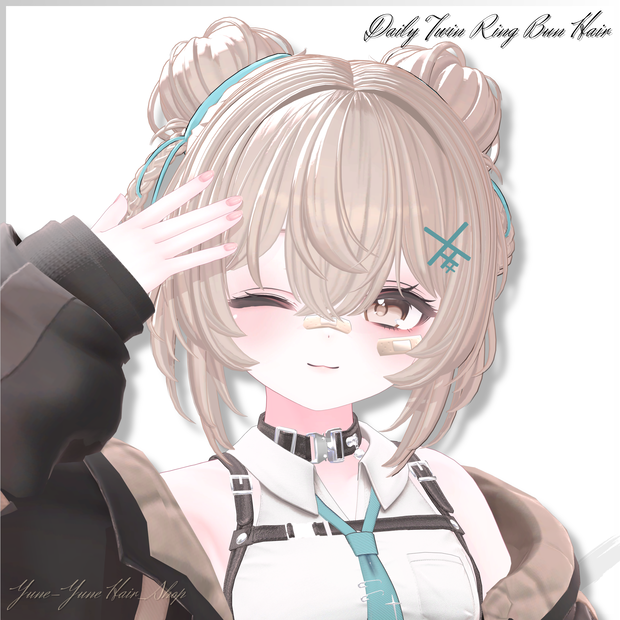 ★Daily Twin Ring Bun Hair ★【PB】