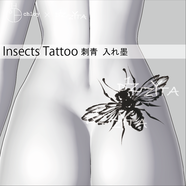 【無料】Insects Tattoo 入れ墨 CHLOY TATTOO