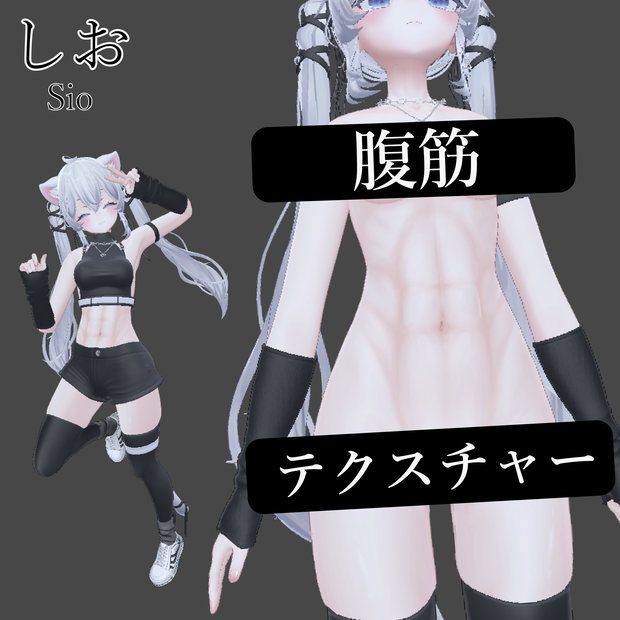 Sio / しお 腹筋テクスチャー