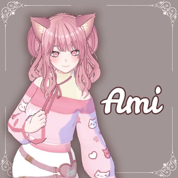 3D VROID/Vtuber | Ami 💗 - Softly 3D by Thea - BOOTH