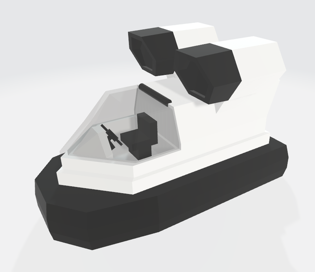 3Dモデル「自家用ホバークラフト」