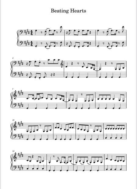 Heart Best 楽譜集 Heart Beat – YOASOBI Violin Version Sheet Music for Violin