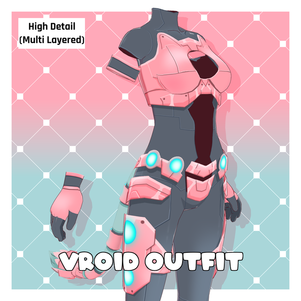 モモコメカ衣装 – オリジナルデザイン【VRoid】 (Momoko Mech Outfit – Original Design)
