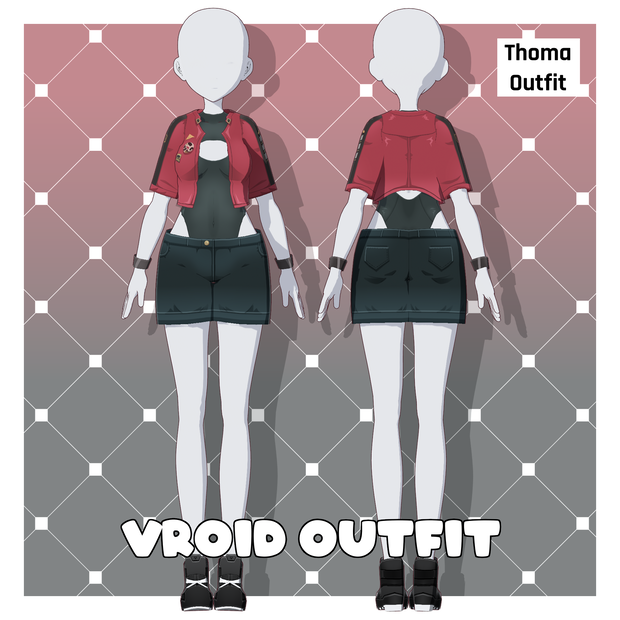Thoma Cosplay Outfit [VRoid Outfit/衣装]
