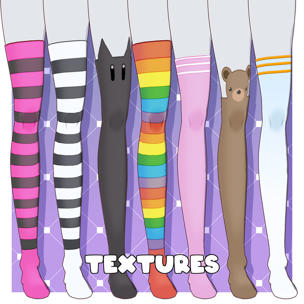 [VRoid Texture/テクスチャ] Cute Stockings