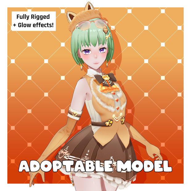 VRoidキャラクター「Nikki」【アニメ風VRM＋ARKit／アダプト可】