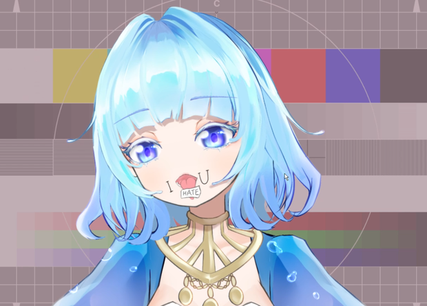 【VTS対応Live2Dアイテム】舌出しI HATE U（3種）【無料配布】