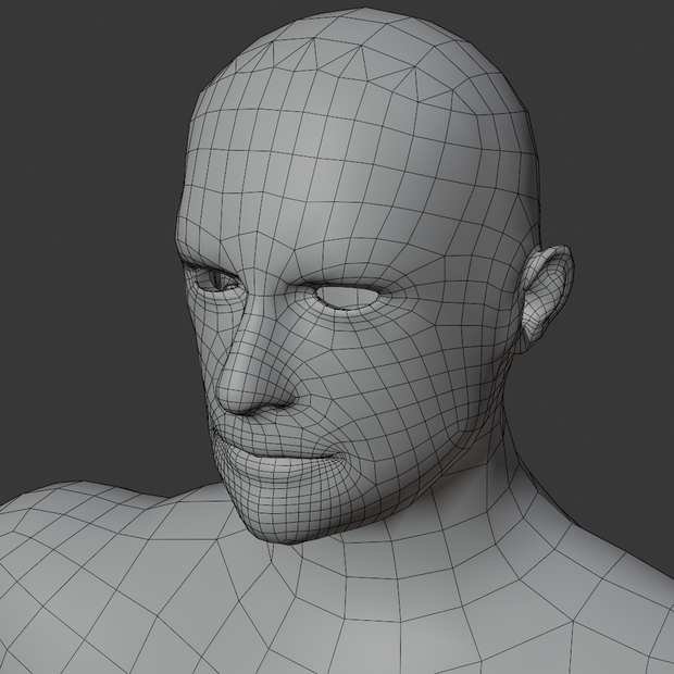 ３DCG_男性素体モデル