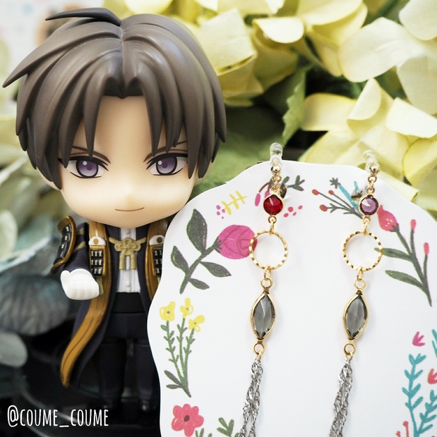 刀剣乱舞 へし切長谷部極イメージピアス Ver 1 参考商品 カタナメイド Booth