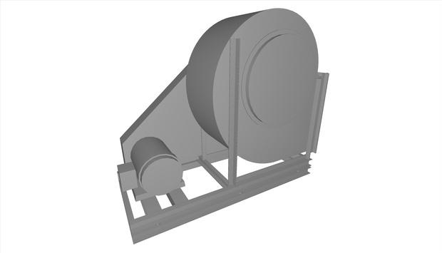 ＃4.5片吸い込みシロッコファン(下部水平)_1.5～15kW