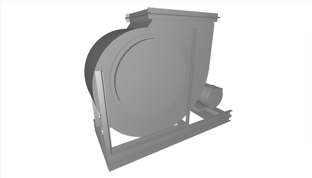 ＃4.5片吸い込みシロッコファン(上部垂直)_1.5~15kW