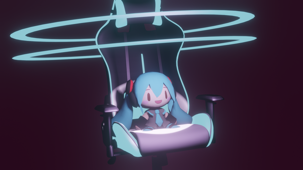 3D Model Miku Hatsune Plush (VRM Attachment)