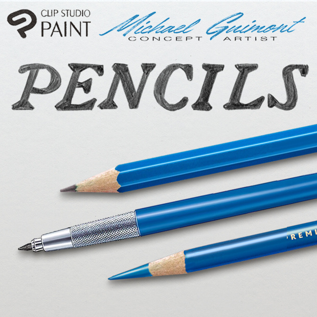 リアルな鉛筆 Michael Guimont Clip Studio paint Pencils & Friends