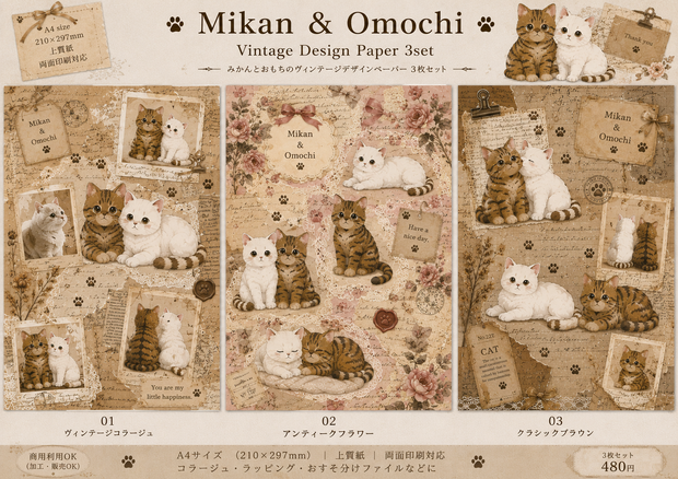 3枚セットねこ