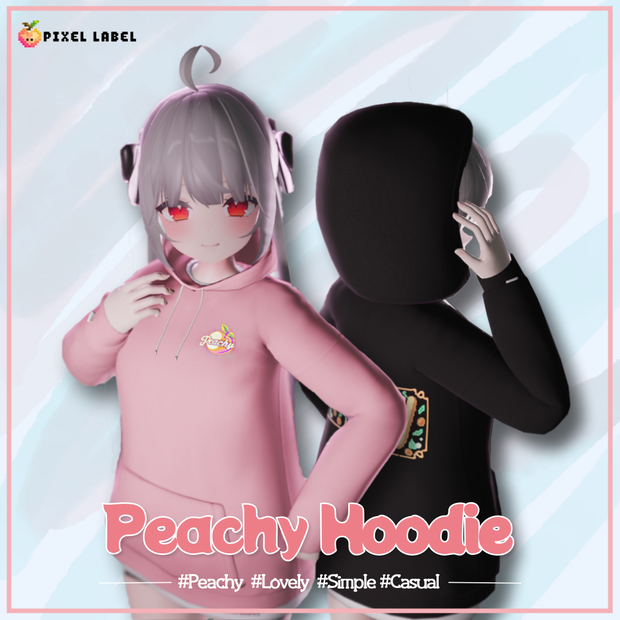 桃色のPeachyパーカー&ティーシャツ ｜Peachy Hoodie & T-Shirt