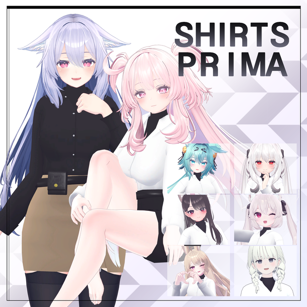 【VRC】 Shirts Prima Full-SET - 8アバター対応