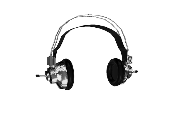 low poly sonico headphones