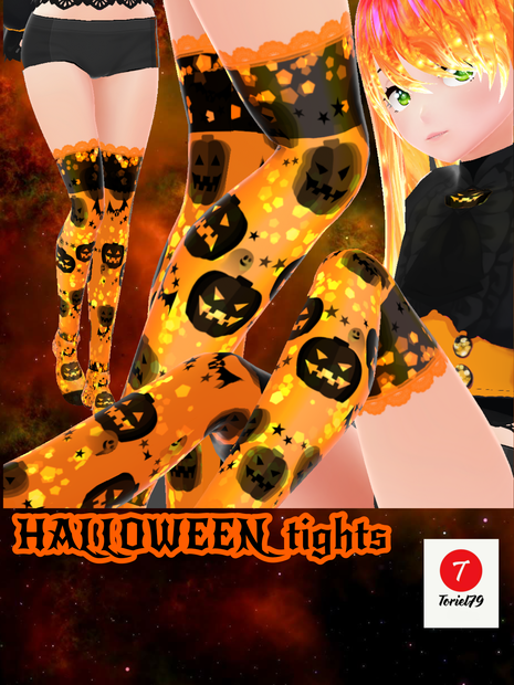 Medias HALLOWEEN NARANJA toriel79 