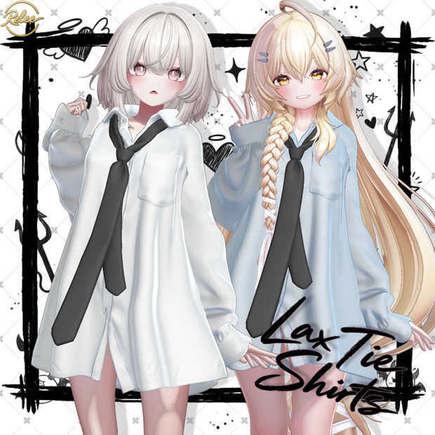 🎉KAGUYA Update🎉【PB】Lax_Tie_shirts【24Avatars】