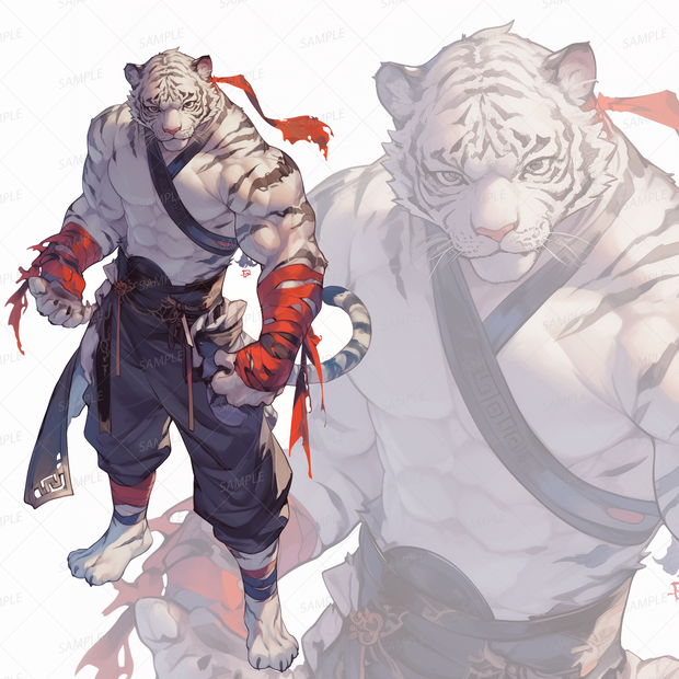 【立ち絵_0200】白き猛虎ガル＝シェン