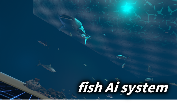 【魚３Dモデル、セットアップツール付き】ワールド専用　魚が自由に泳ぎ回る！FishAIシステム　アクアリウム用