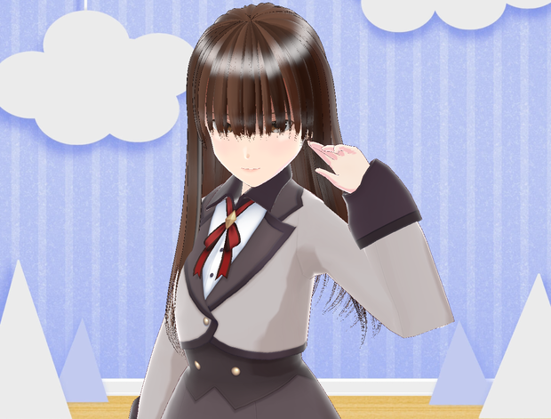 無料配布　モブ美ちゃん【.vroid形式あり】