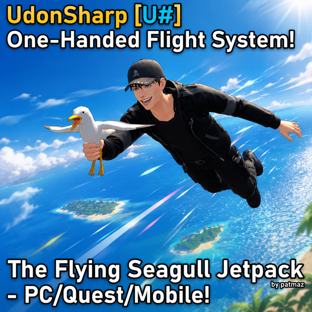 Flying Seagull - Handheld Jetpack & Flight System [VRC UdonSharp]