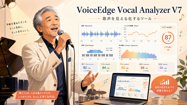 ボーカル分析ツールV9にバージョンアップ