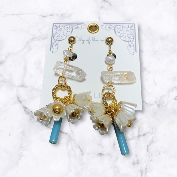 Obey Me! サタン イメージイヤリング・ピアス - Lily of the valley
