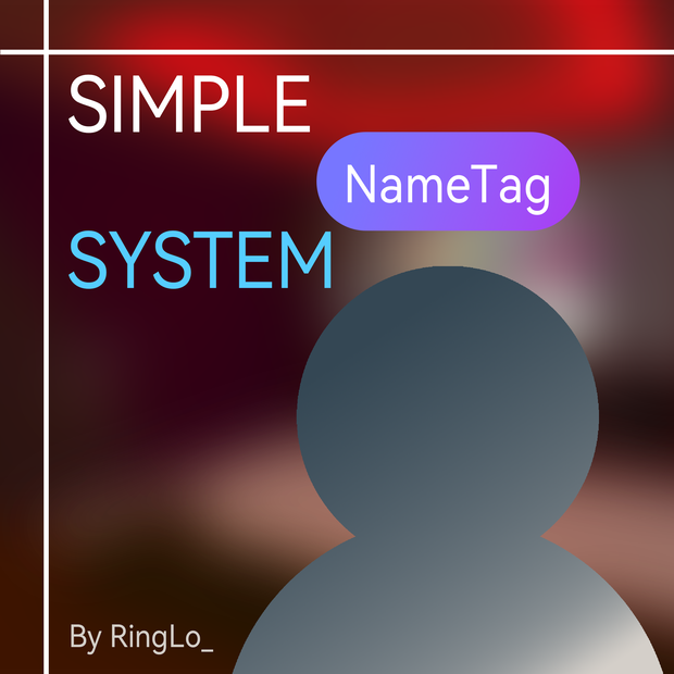 [Free/無料] Simple Name Tag System for VRChat World