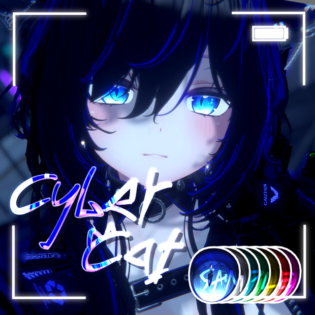 【26アバター対応】cyber cat eye texture