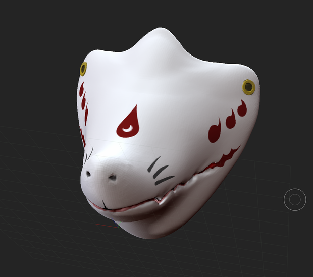 3D 狐面（狐口面）